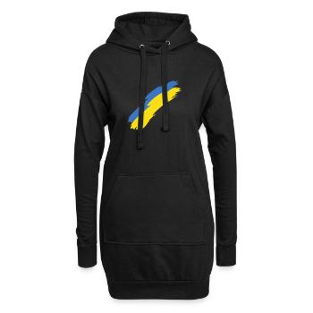 Ukraine - Hoodie-Kleid - Schwarz - Vorne