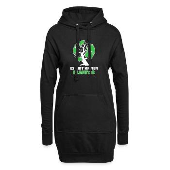 Baum Mutter Erde Planet Umwelt Statement - Hoodie-Kleid - Schwarz - Vorne