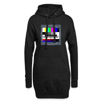 Retro Style Vintage Old School - Hoodie-Kleid - Schwarz - Vorne