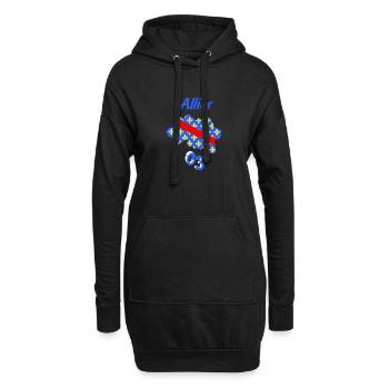 Allier - Sweat-shirt à capuche long Femme - noir - Devant