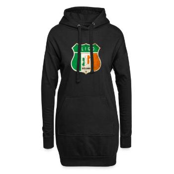 Sligo Irland Wappen Flaggen Design - Hoodie-Kleid - Schwarz - Vorne