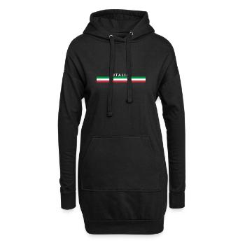 Italie - Sweat-shirt à capuche long Femme - noir - Devant