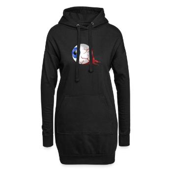 I see you - Hoodie-Kleid - Schwarz - Vorne