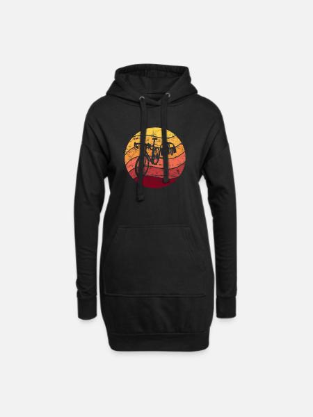 Bicycle Camping Bicycle Camping Vintage Retro - Hoodie Dress - black