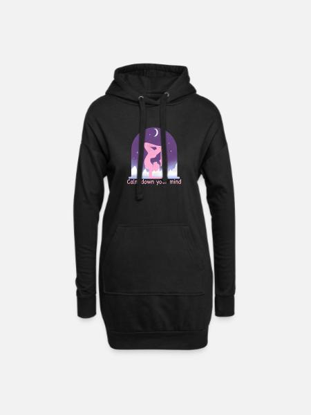Yoga - Sweat-shirt à capuche long Femme - noir