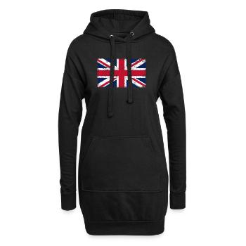 Großbritannien - Hoodie-Kleid - Schwarz - Vorne