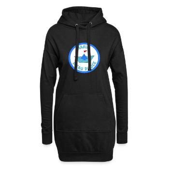 Marin d'eau douce - Sweat-shirt à capuche long Femme - noir - Devant