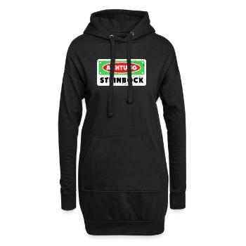 Sternzeichen Steinbock Galaxie Statement Horoskop - Hoodie-Kleid - Schwarz - Vorne