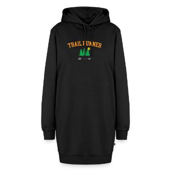 Trailrunner - Hoodie-Kleid - Schwarz - Vorne