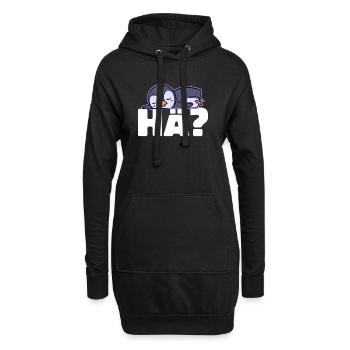 Pinguin Kälte Seevogel Spruch Tier Vogel Arktis - Hoodie-Kleid - Schwarz - Vorne