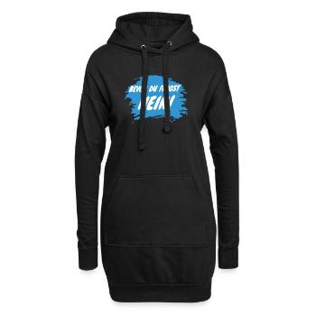 BEVOR DU FRAGST. NEIN. - Hoodie-Kleid - Schwarz - Vorne