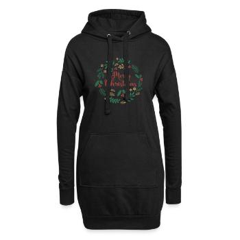 T-shirt Joyeux Noël Joyeux Noël Feliz Navidad - Sweat-shirt à capuche long Femme - noir - Devant