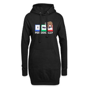 Animal endormi Déclaration humoristique Jungle paresseuse - Sweat-shirt à capuche long Femme - noir - Devant