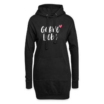 Garde Fasching Karneval Gardeliebe Geschenk - Hoodie-Kleid - Schwarz - Vorne