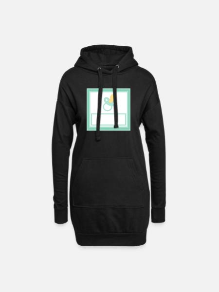 Personnalisez votre propre modèle de bébé - Sweat-shirt à capuche long Femme - noir