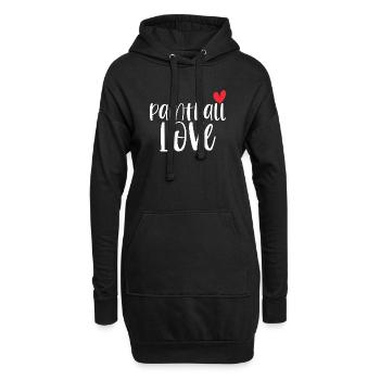 Paintball Love Paintballer Gotcha Geschenk - Hoodie-Kleid - Schwarz - Vorne