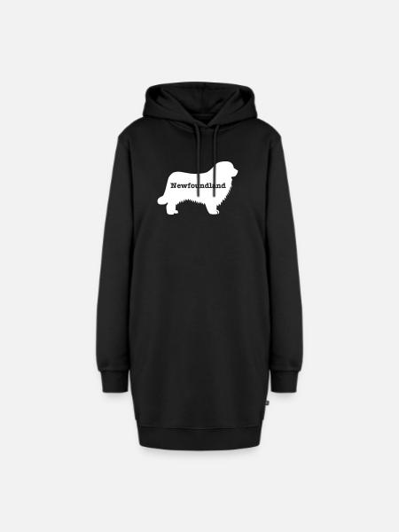 Neufundland - Hoodie-Kleid - Schwarz