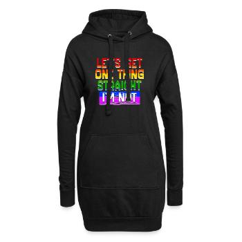 Homosexuell Lgbt Statement Gleichberechtigung - Hoodie-Kleid - Schwarz - Vorne