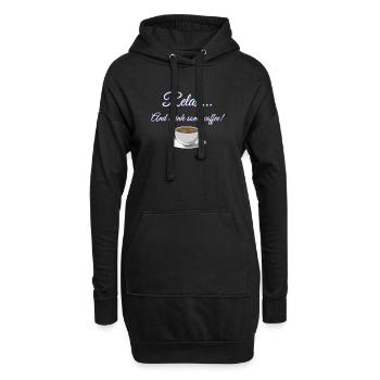 Se détendre... Et buvez du café! - Sweat-shirt à capuche long Femme - noir - Devant