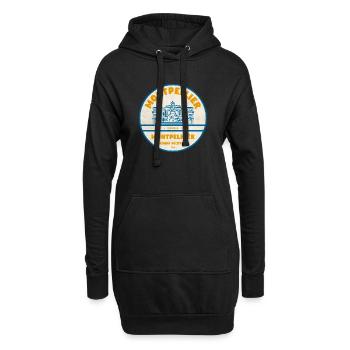 Montpellier Vintage Stadtlogo Sticker - Hoodie-Kleid - Schwarz - Vorne