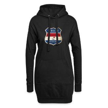 Design des armoiries d'Utrecht, Pays-Bas - Sweat-shirt à capuche long Femme - noir - Devant