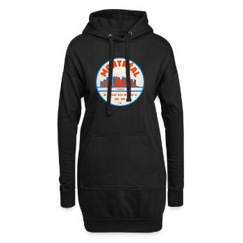 Montréal Canada Skyline Emblem Design - Hoodie Dress - black - Front