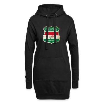 Design du drapeau de Nyíregyháza (Hongrie) - Sweat-shirt à capuche long Femme - noir - Devant