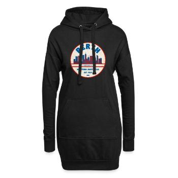 Perth Skyline Retro AU - Hoodie-Kleid - Schwarz - Vorne
