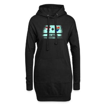 L’Afrique du Sud et les Pays-Bas 100% Genius flag - Sweat-shirt à capuche long Femme - noir - Devant