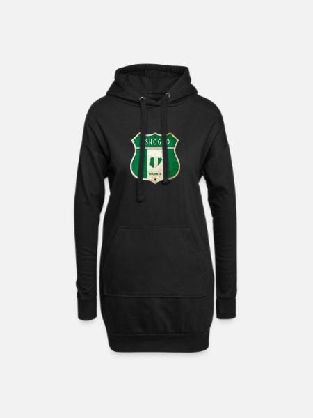Oshogbo Nigeria Wappen Flaggen Design - Hoodie-Kleid - Schwarz