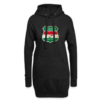 Design du drapeau de la Hongrie à Kecskemét - Sweat-shirt à capuche long Femme - noir - Devant