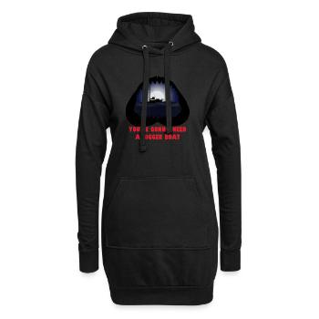 You re gonna need a bigger boat - Hoodie-Kleid - Schwarz - Vorne
