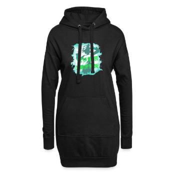 Combattante C’est une combattante - Sweat-shirt à capuche long Femme - noir - Devant