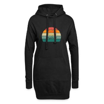 World's Okayest Engineer Retro Design - Hoodie Dress - black - Front