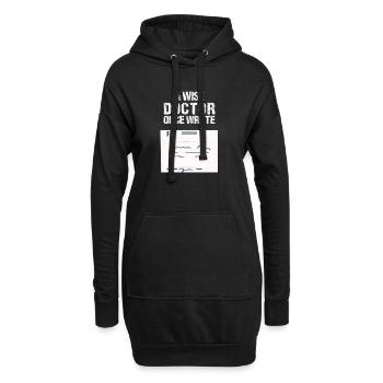 Humorvolles medizinisches Zitat T-Shirt - Hoodie-Kleid - Schwarz - Vorne