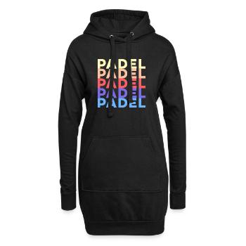 Padel Training Spruch Sportart Padelspiel Spieler - Hoodie-Kleid - Schwarz - Vorne