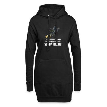 Scuba Diving Wassersport Design - Hoodie-Kleid - Schwarz - Vorne