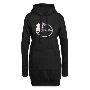 Bichette - Sweat-shirt à capuche long Femme - noir - Devant