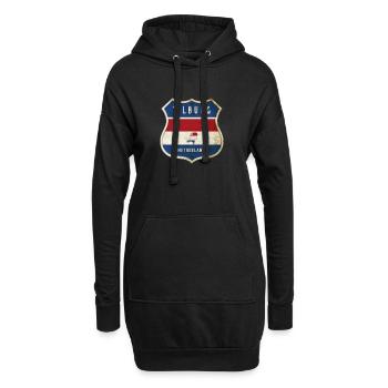 Tilburg Niederlande Wappen Design - Hoodie-Kleid - Schwarz - Vorne