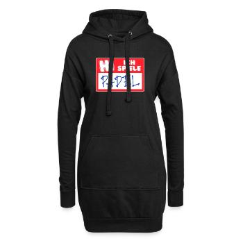Spieler Statement Padel Sport Trainer Padelspiel - Hoodie-Kleid - Schwarz - Vorne