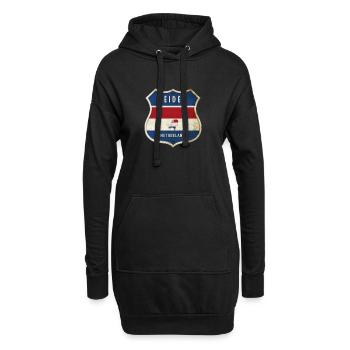 Design des armoiries de Leyde, Pays-Bas - Sweat-shirt à capuche long Femme - noir - Devant