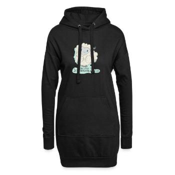 Lioba Seidenhuhn - Hoodie-Kleid - Schwarz - Vorne
