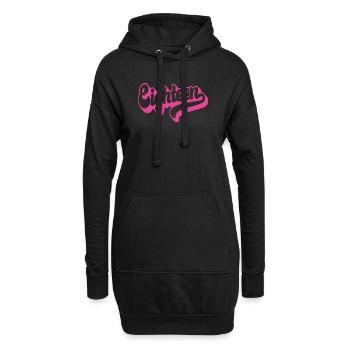 Achtzehn 18. Geburtstag Mädchen Frauen 18 Jahre alt - Hoodie-Kleid - Schwarz - Vorne