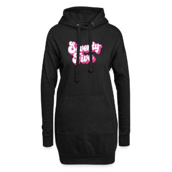 Soixante-quinze femmes du 75e anniversaire de 75 ans - Sweat-shirt à capuche long Femme - noir - Devant