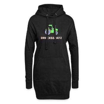 Nutzfahrzeug Spruch Traktor Landleben Landwirt - Hoodie-Kleid - Schwarz - Vorne