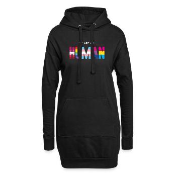 Mois de la fierté LGBT - Nous sommes tous humains - Sweat-shirt à capuche long Femme - noir - Devant