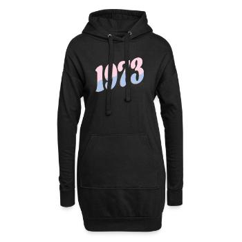 1973 Geburtstagsgeschenke Retro - Hoodie-Kleid - Schwarz - Vorne