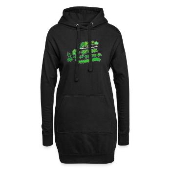 Déclaration Nature Terre Environnement Arbre Conservation de la nature - Sweat-shirt à capuche long Femme - noir - Devant