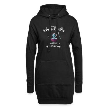 Gute Besserung ! Ohne dich schmeckts grauenvoll - Hoodie-Kleid - Schwarz - Vorne