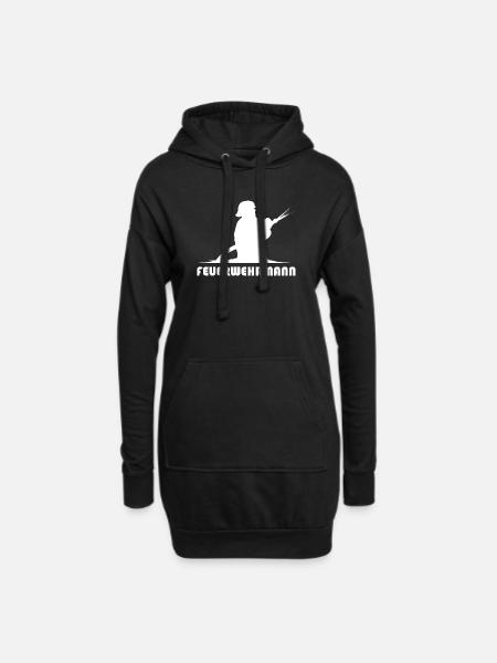 feuerwehrmann schlauch icon Feuerwehr Symbol Logo - Hoodie-Kleid - Schwarz